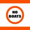 No Boats Navigation Buoy Decal