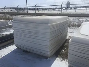 Stack of AquaMax food grade spill trays