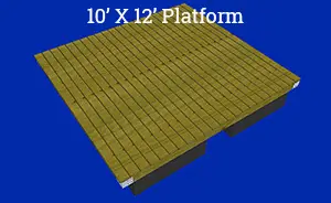 10' x 12' Platform Floating Dock Plans & Kit