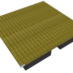 10' X 12' Platform Floating Dock Plans and Kit