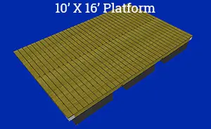 10' x 12' Platform Floating Dock Plans & Kit