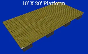 10' x 20' Platform Floating Dock Plans & Kit