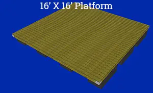 16' x 16' Platform Floating Dock Plans & Kit