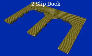 2 slip dock floating dock plans & kit