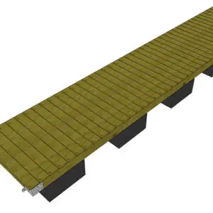 4' X 20' Finger Floating Dock Plans and Kit