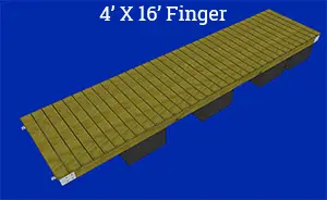 4' x 16' Finger Floating Dock Plans & Kit