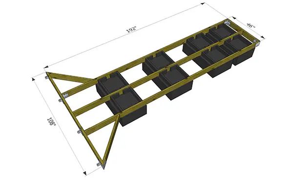 4X16 Flare from AquaMax boat dock plans