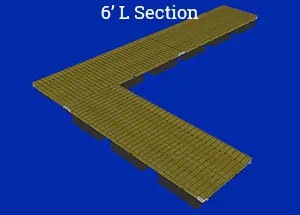 6' L Section Floating Dock Plans & Kit