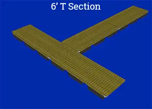 6' T Section Floating Dock Plans & Kit