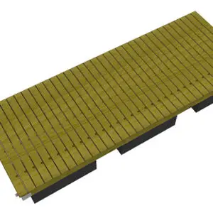 6X16 Platform Floating Dock Plans and Kit