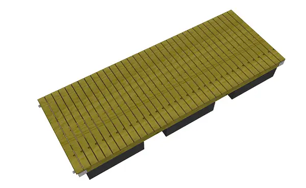 6X16 Platform Floating Dock Plans and Kit