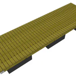 6X20 Section Floating Dock Plans and Kit