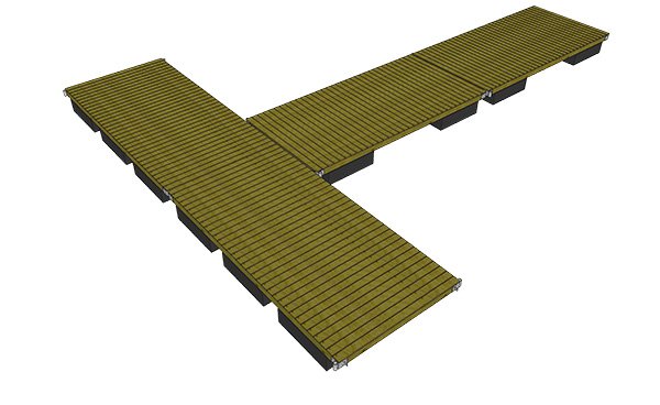 8' T Section Floating Dock Plans and Kit