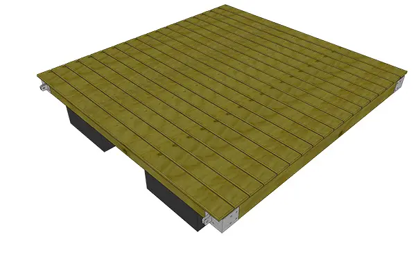 8' X 8' Platform Floating Dock Plans and Kit