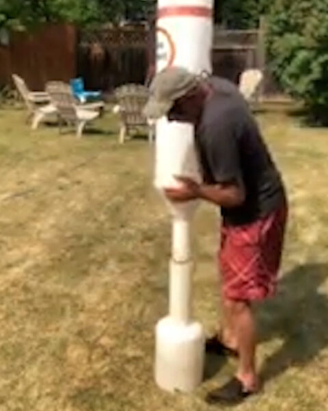 AquaMax Navigation Buoy. Full length 72" tall.
