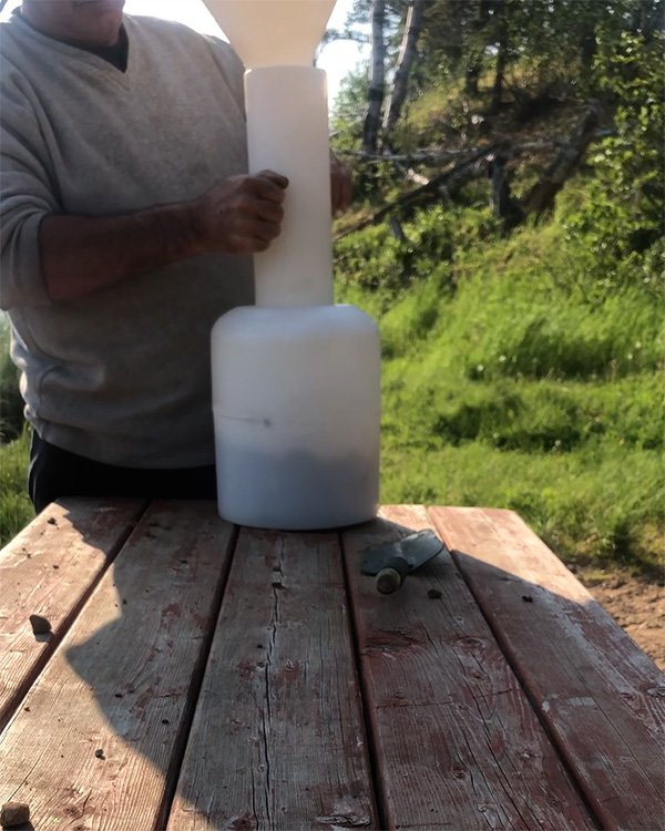 AquaMax Navigation Buoy filled with local materials