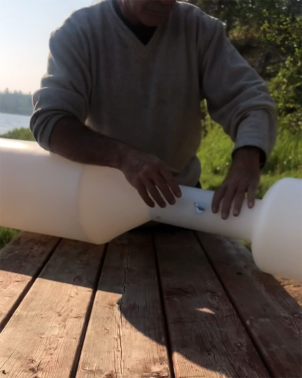 AquaMax Navigation Buoy demonstration of assembly